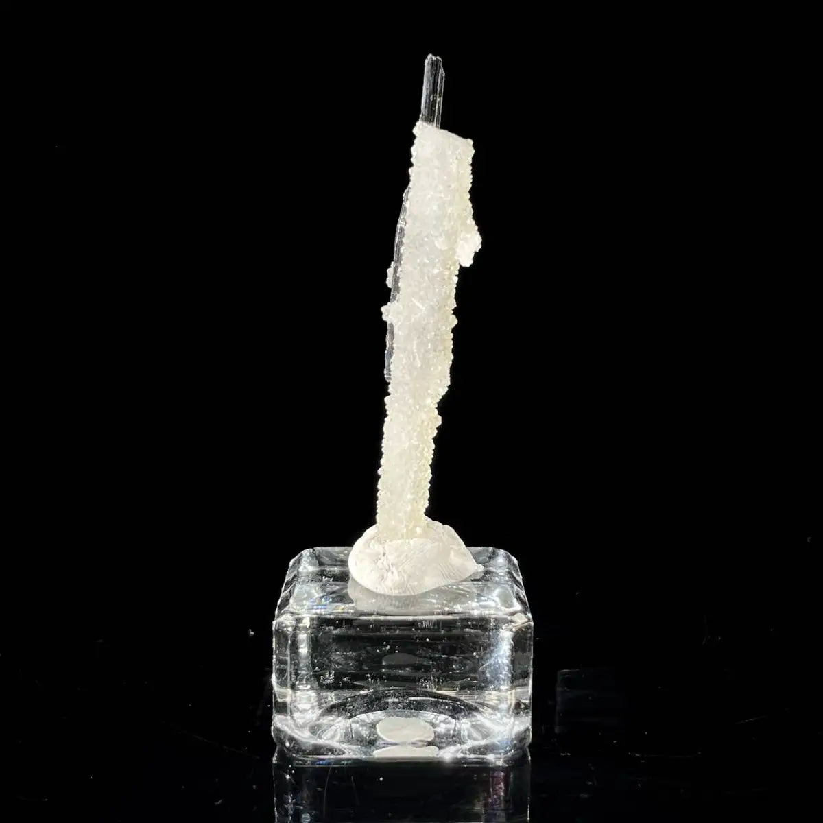Stibnite with Sphalerite Association Crystal Cluster | Natural Sulfide Mineral Specimen from Guizhou, China | 6 g | 5*1*0.5 cm