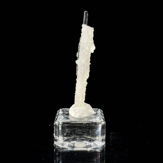 A871-Stibnite with Sphalerite Association Crystal Cluster | Natural Sulfide Mineral Specimen from Guizhou, China | 6 g | 5*1*0.5 cm