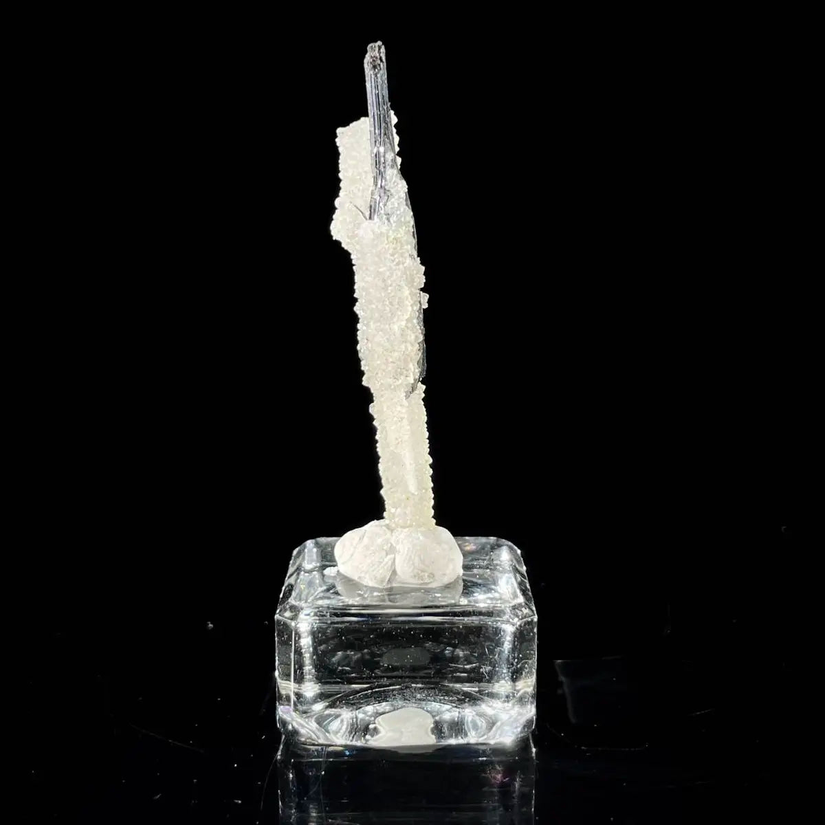 Stibnite with Sphalerite Association Crystal Cluster | Natural Sulfide Mineral Specimen from Guizhou, China | 6 g | 5*1*0.5 cm