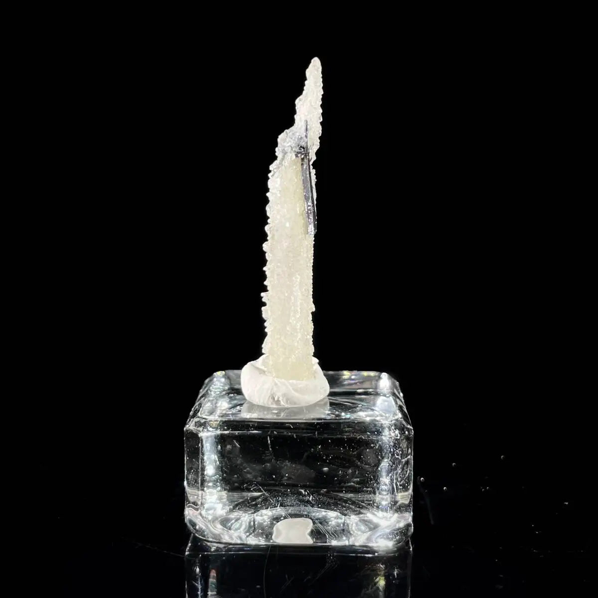 Stibnite with Sphalerite Association Crystal Cluster | Natural Sulfide Mineral Specimen from Guizhou, China | 2 g | 4.5*0.5*0.5 cm