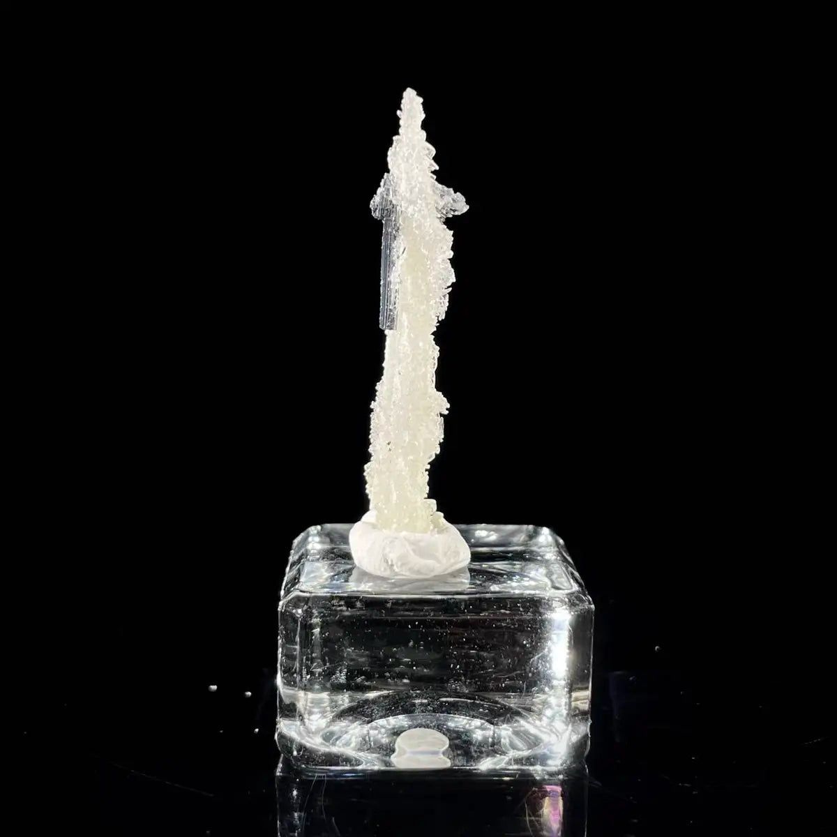 Stibnite with Sphalerite Association Crystal Cluster | Natural Sulfide Mineral Specimen from Guizhou, China | 2 g | 4.5*0.5*0.5 cm