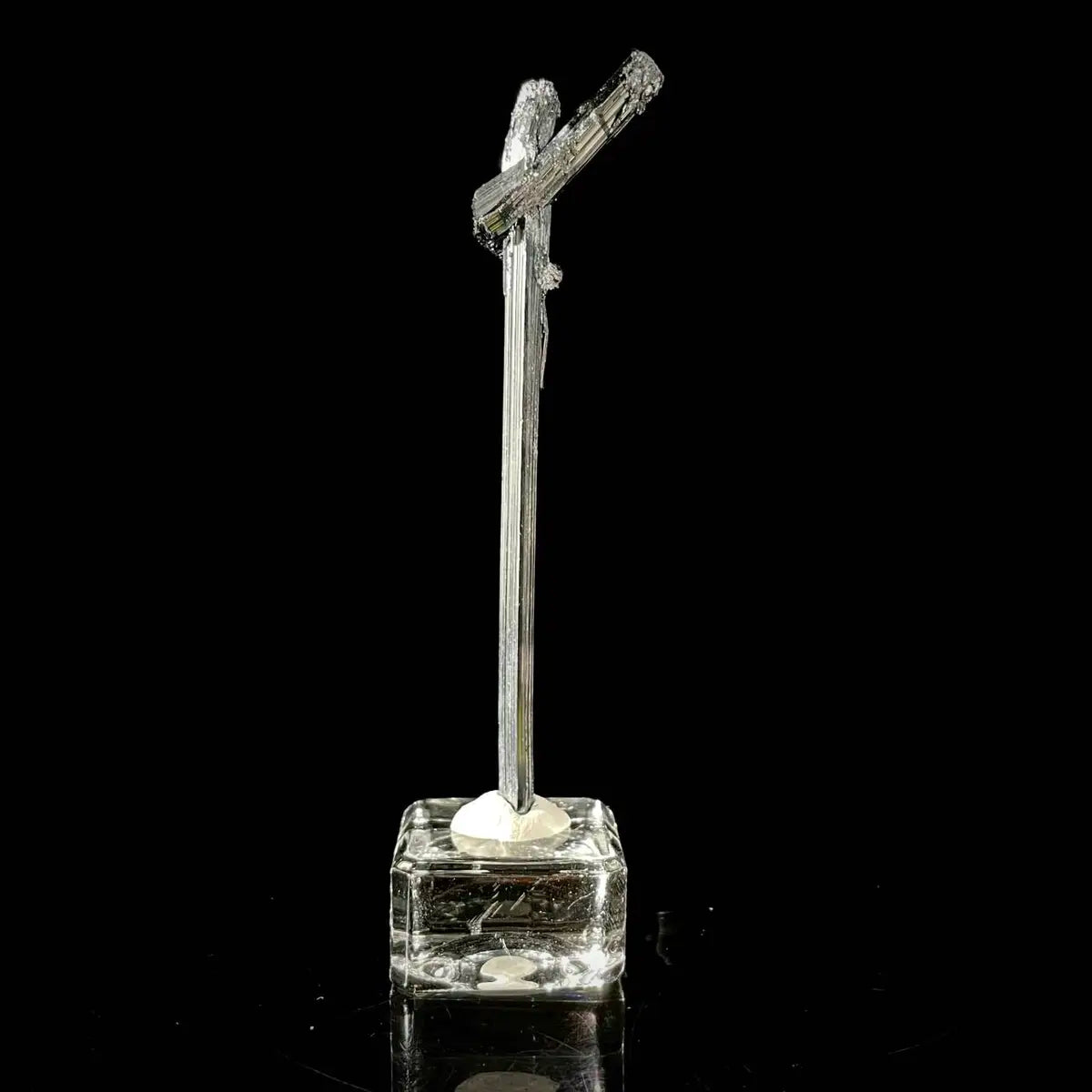 Stibnite Blade Crystal Cluster | Natural Antimony Sulfide Mineral Specimen | 16 g | 10.5*1*3 cm