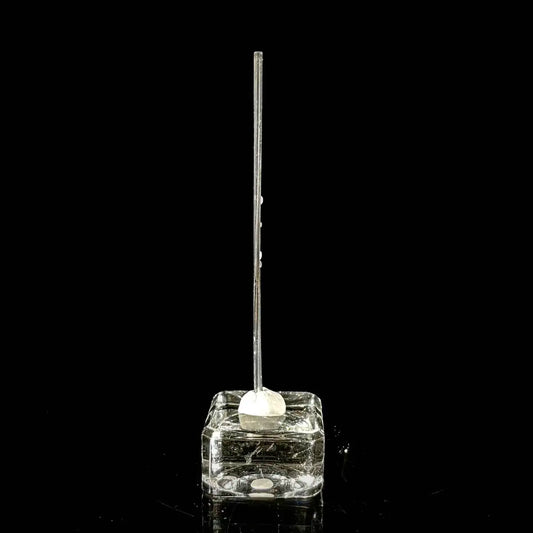 A875-Stibnite Blade Crystal Cluster | Natural Antimony Sulfide Mineral Specimen | 2 g | 9 cm