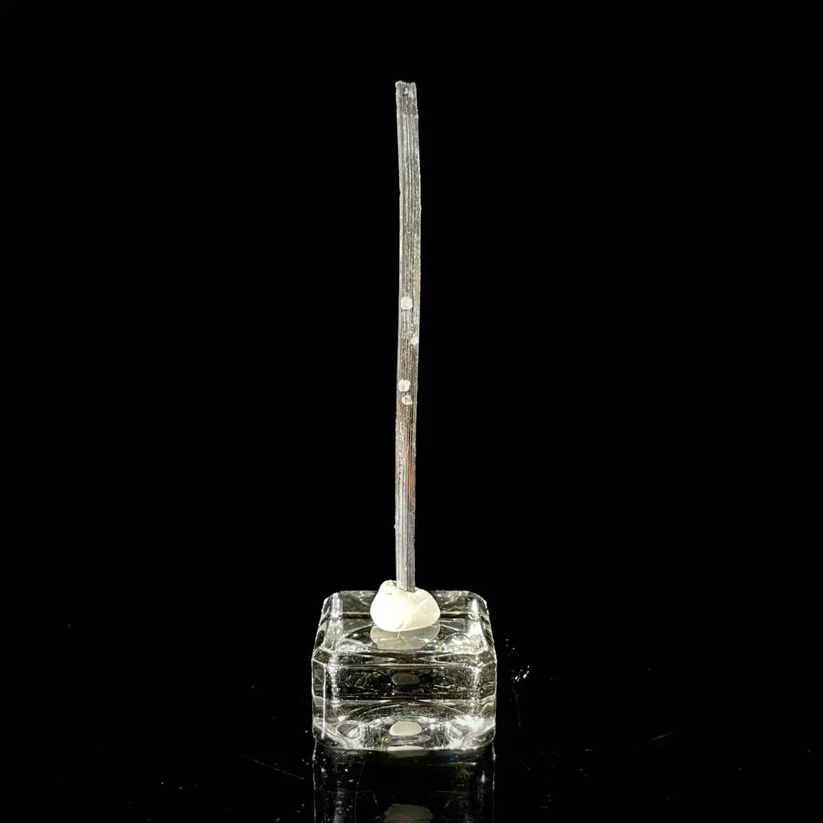 Stibnite Blade Crystal Cluster | Natural Antimony Sulfide Mineral Specimen | 2 g | 9 cm