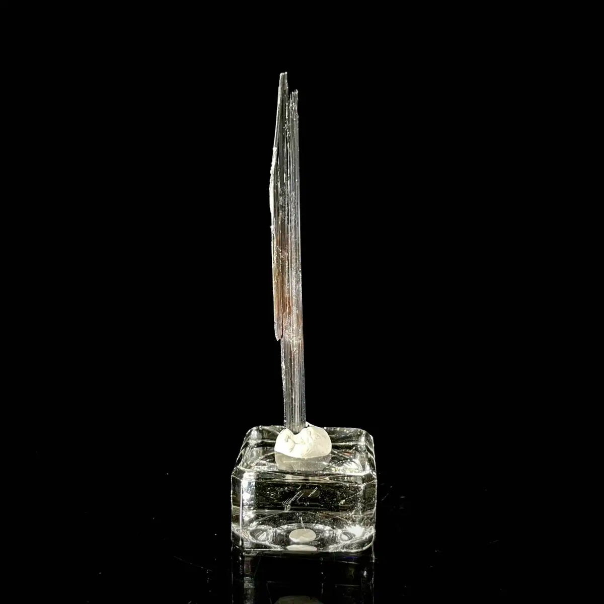 Stibnite Blade Crystal Cluster | Natural Antimony Sulfide Mineral Specimen | 1.5 g | 8 cm