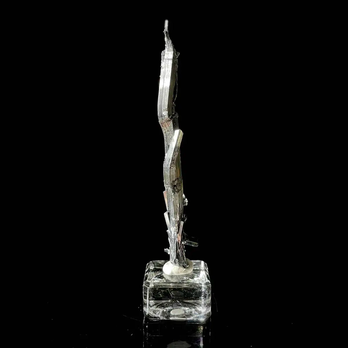 Stibnite Blade Crystal Cluster | Natural Antimony Sulfide Mineral Specimen | 27 g | 11*1*0.7 cm