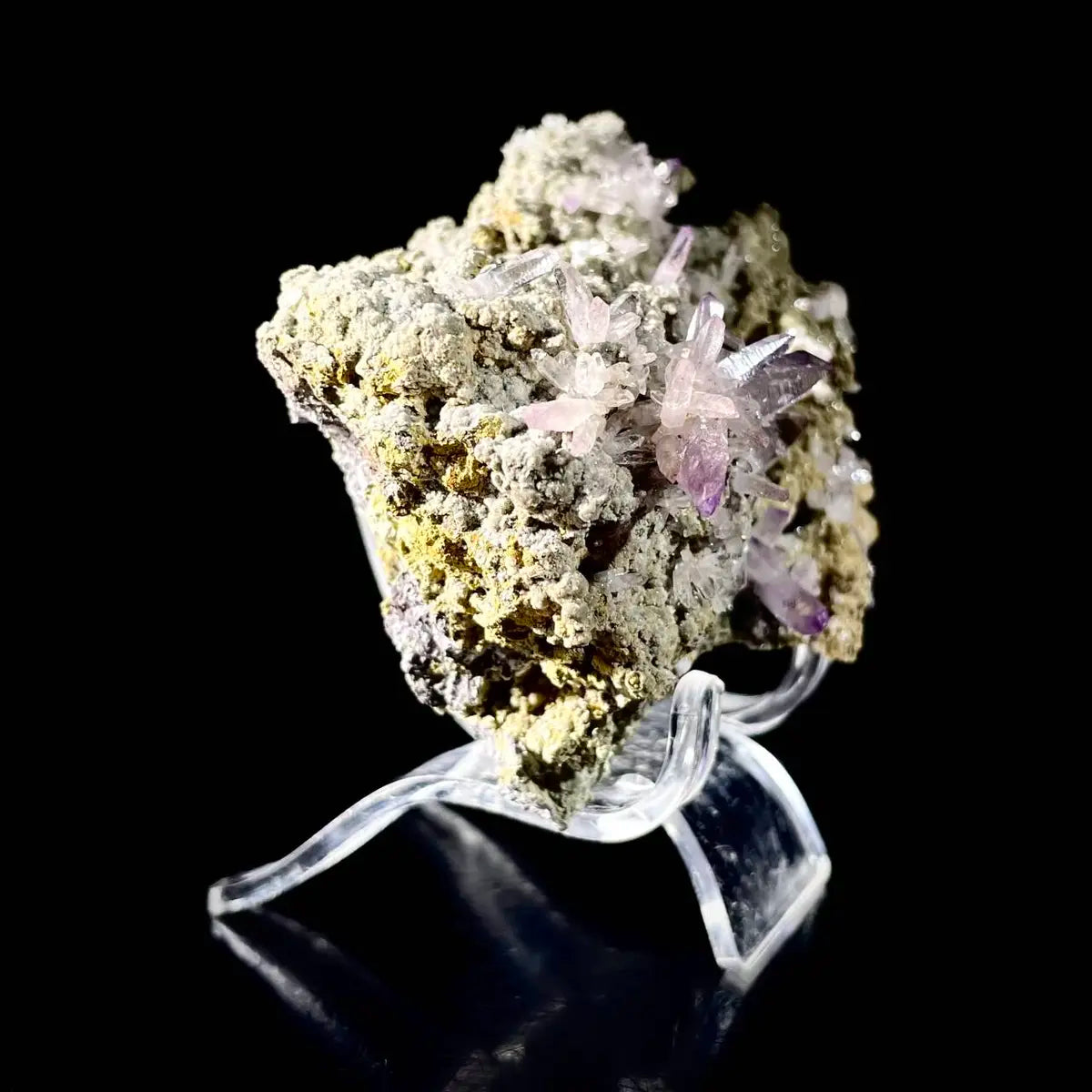 Natural Mexico Vera Cruz Amethyst | Rare Slender Amethyst  on Matrix | Collector’s Grade | 180 g | 8.5*6*4.5 cm