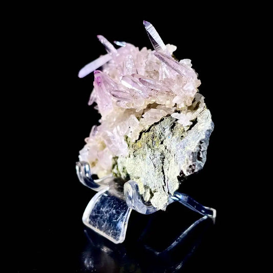 B110-Natural Mexico Vera Cruz Amethyst | Rare Slender Amethyst  on Matrix | Collector’s Grade | 40 g | 7.5*5.5*3 cm