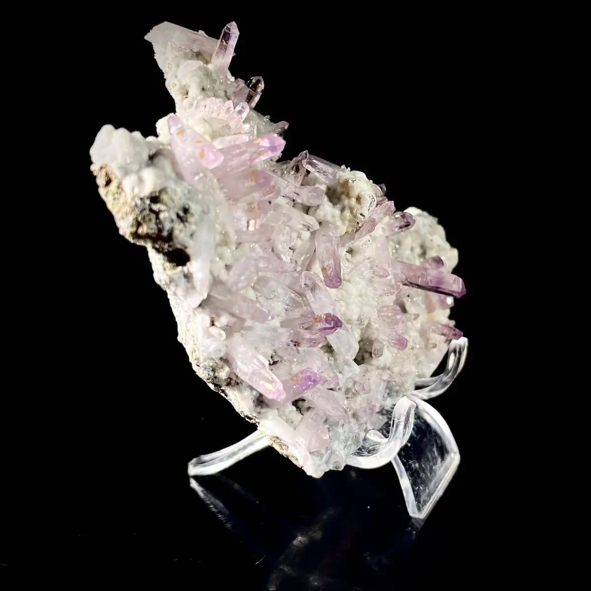 Natural Mexico Vera Cruz Amethyst | Rare Slender Amethyst  on Matrix | Collector’s Grade | 200 g | 12.5*9*3.5 cm