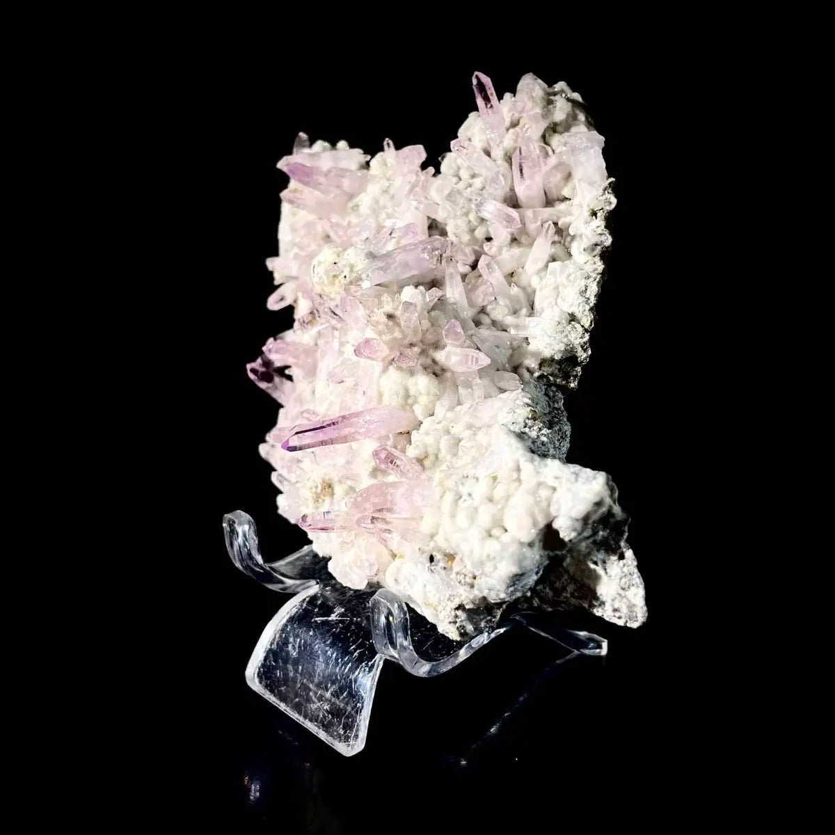 Natural Mexico Vera Cruz Amethyst | Rare Slender Amethyst  on Matrix | Collector’s Grade | 200 g | 12.5*9*3.5 cm