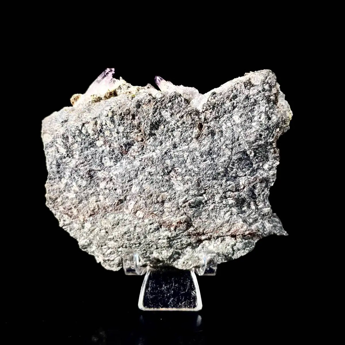 Natural Mexico Vera Cruz Amethyst | Rare Slender Amethyst  on Matrix | Collector’s Grade | 120 g | 8.5*6.5*2 cm