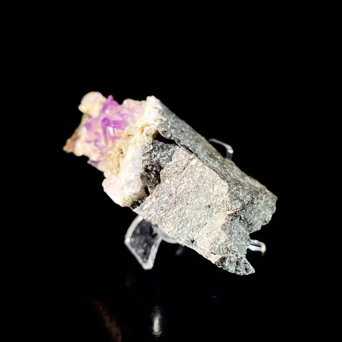 Natural Mexico Vera Cruz Amethyst | Rare Slender Amethyst on Matrix | Collector’s Grade | 390 g | 16.5*6*4 cm
