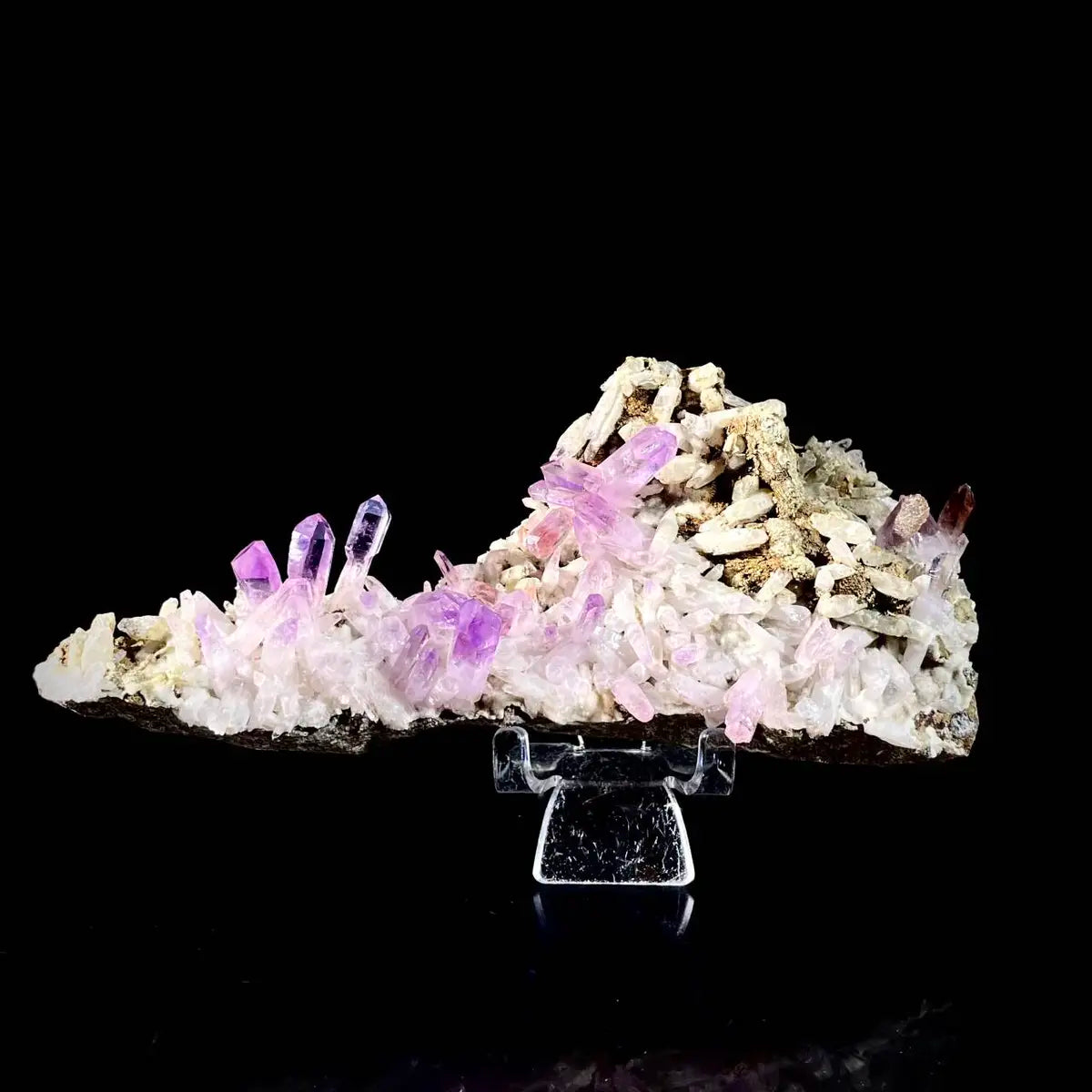 Natural Mexico Vera Cruz Amethyst | Rare Slender Amethyst on Matrix | Collector’s Grade | 380 g | 17*7.5*4.5 cm