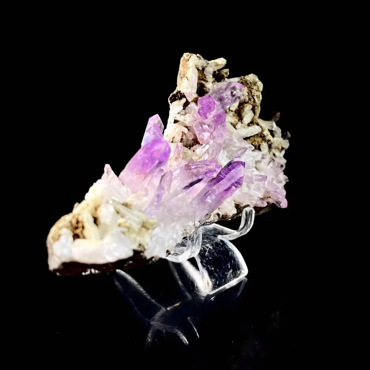 Natural Mexico Vera Cruz Amethyst | Rare Slender Amethyst on Matrix | Collector’s Grade | 380 g | 17*7.5*4.5 cm