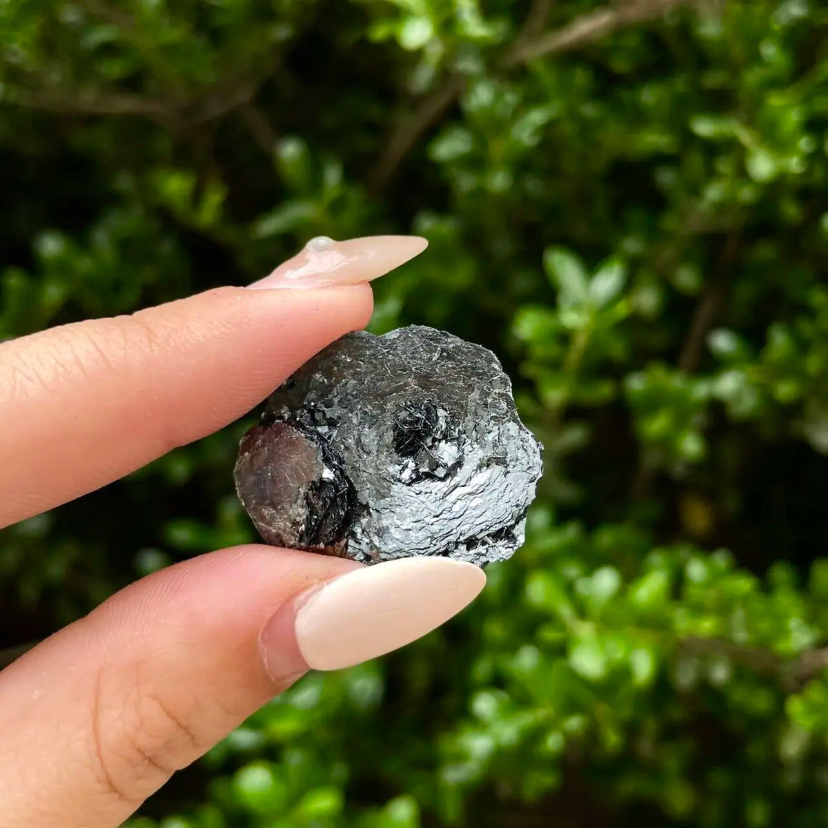 Natural Specularite  Flower on Matrix | Rare Metallic Iron Oxide Mineral Specimen from Guangdong, China | Mineral Collection Grade Display Piece | 8 g | 3*2.5*1 cm