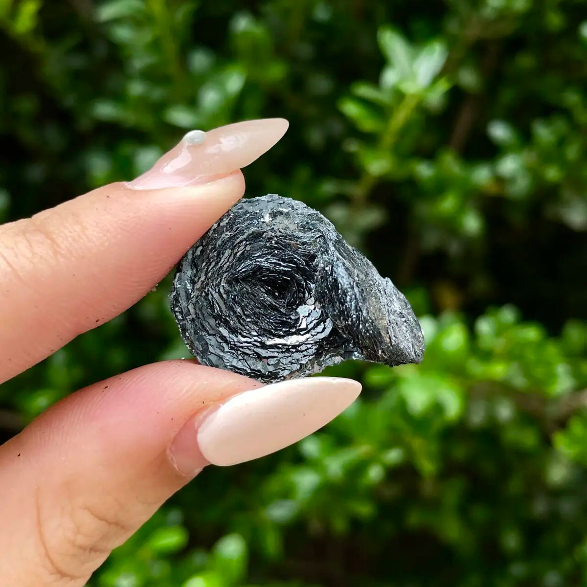 Natural Specularite  Flower on Matrix | Rare Metallic Iron Oxide Mineral Specimen from Guangdong, China | Mineral Collection Grade Display Piece | 9.7 g | 3*2.2*1.5 cm