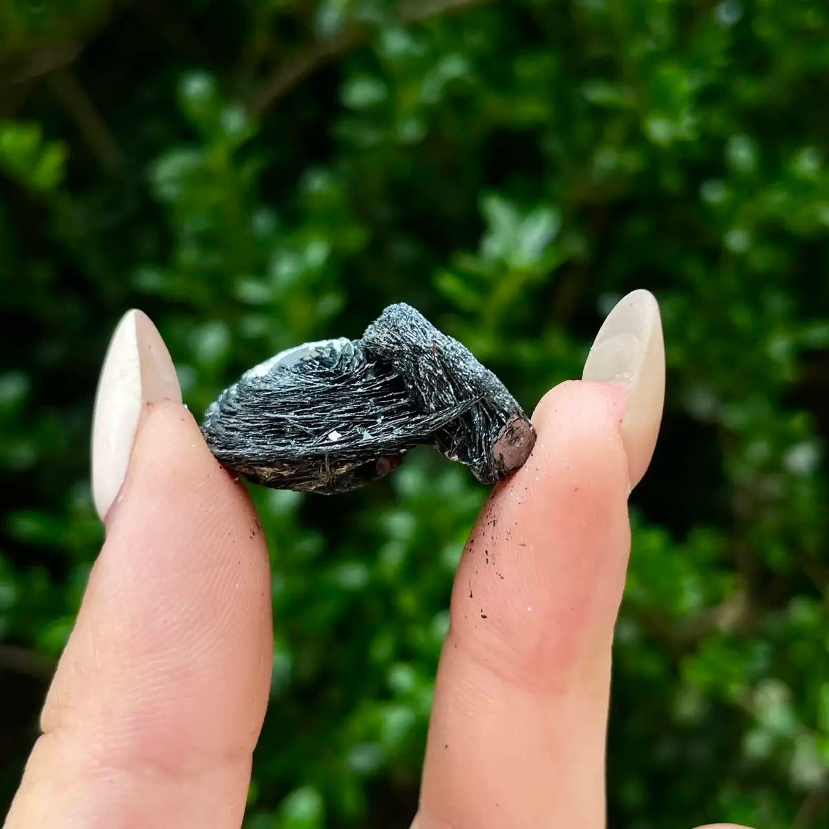 Natural Specularite  Flower on Matrix | Rare Metallic Iron Oxide Mineral Specimen from Guangdong, China | Mineral Collection Grade Display Piece | 9.7 g | 3*2.2*1.5 cm