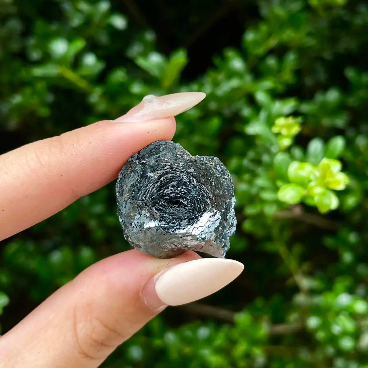 Natural Specularite  Flower on Matrix | Rare Metallic Iron Oxide Mineral Specimen from Guangdong, China | Mineral Collection Grade Display Piece | 9 g | 2.7*2.5*1 cm