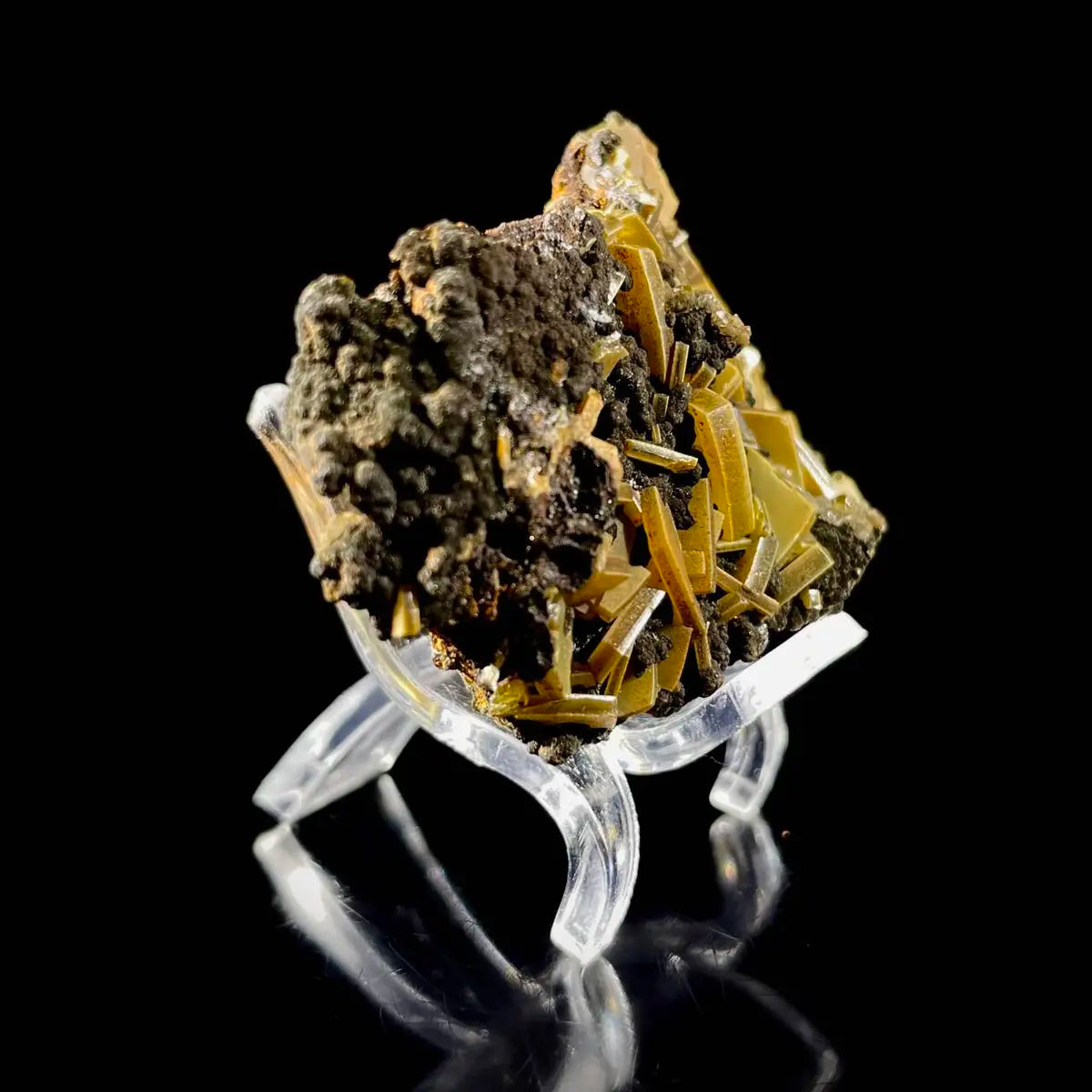 atural Chlorite Quartz with Calcite  on Matrix | Green Phantom Quartz  Specimen from Mexico | Rare Mineral Association | 31 g | 6*4*2.5 cm