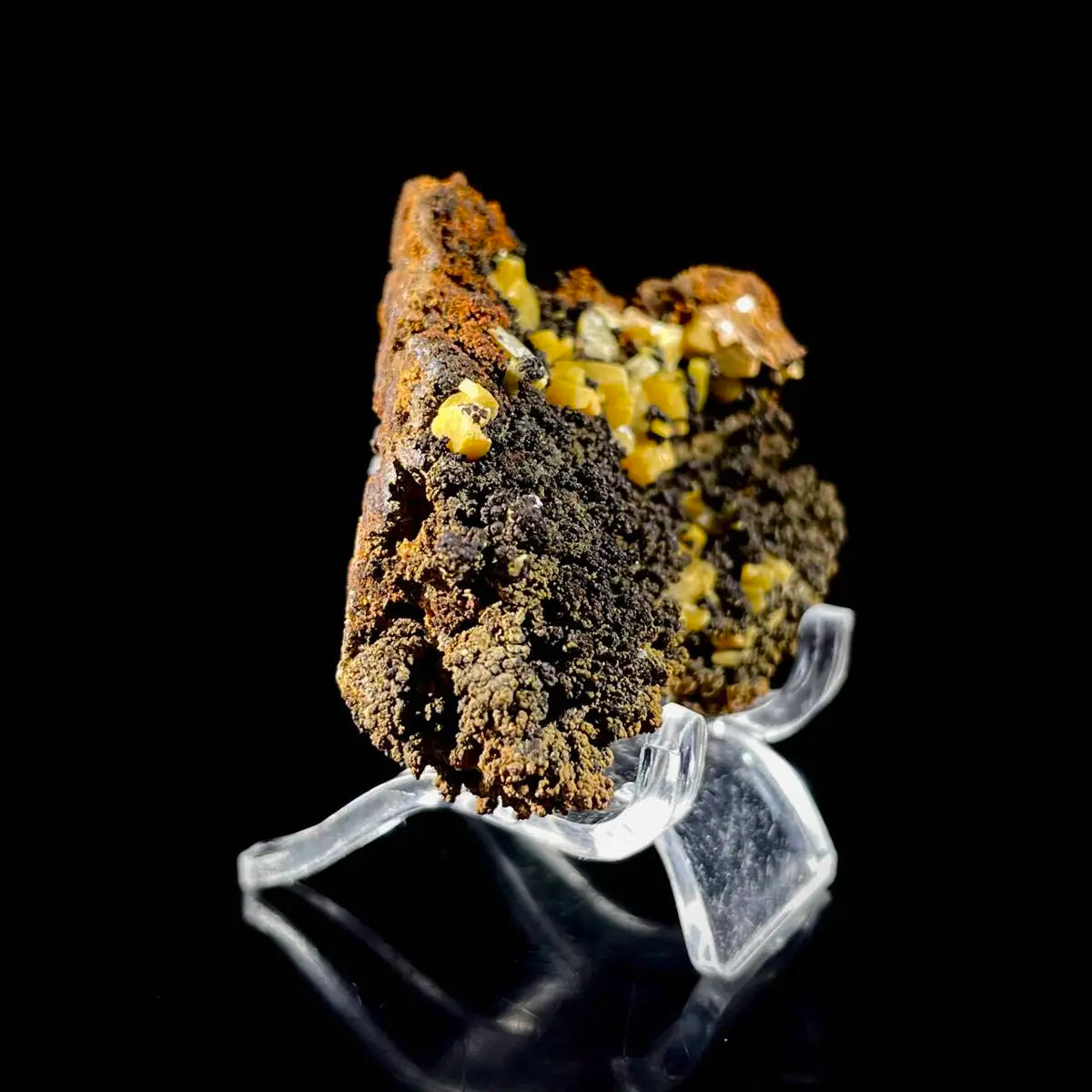 atural Chlorite Quartz with Calcite  on Matrix | Green Phantom Quartz  Specimen from Mexico | Rare Mineral Association | 40 g | 5.5*4.5*1.5 cm