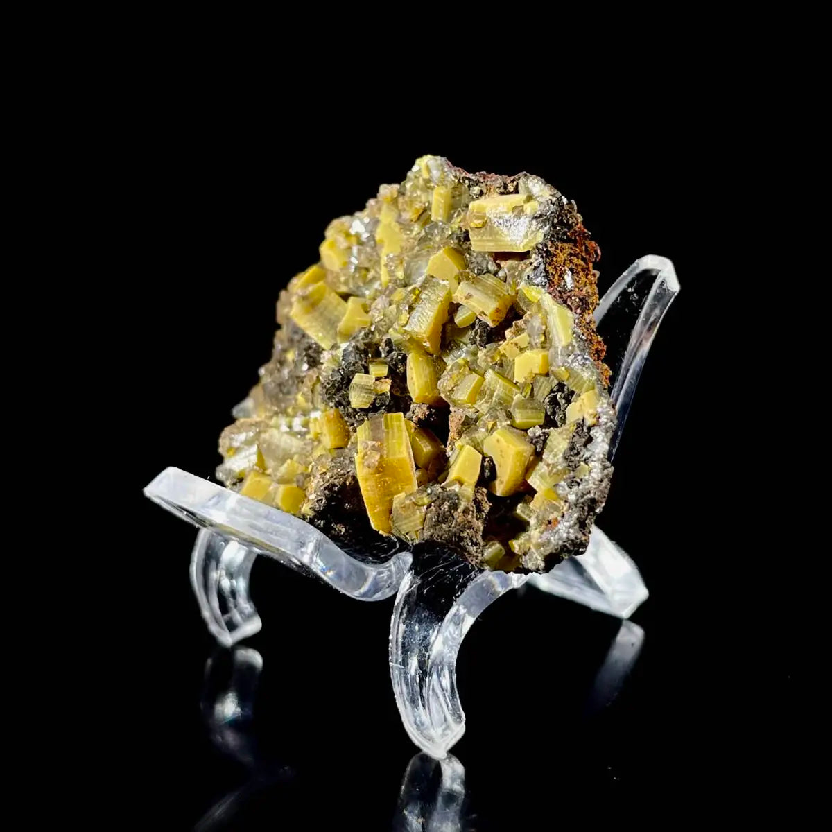 atural Chlorite Quartz with Calcite  on Matrix | Green Phantom Quartz  Specimen from Mexico | Rare Mineral Association | 25 g | 5.5*3*1.5 cm