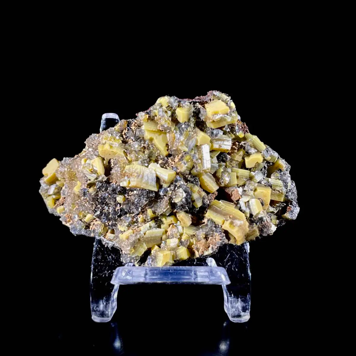 atural Chlorite Quartz with Calcite  on Matrix | Green Phantom Quartz  Specimen from Mexico | Rare Mineral Association | 25 g | 5.5*3*1.5 cm