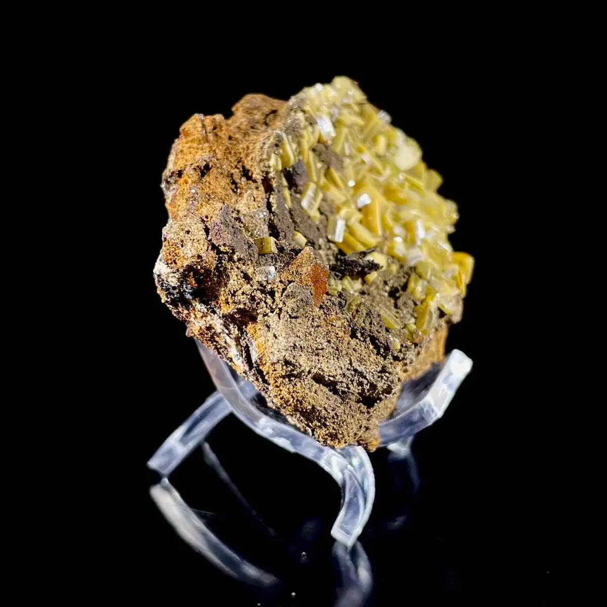 atural Chlorite Quartz with Calcite  on Matrix | Green Phantom Quartz Specimen from Mexico | Rare Mineral Association | 34 g | 5.5*4*2 cm