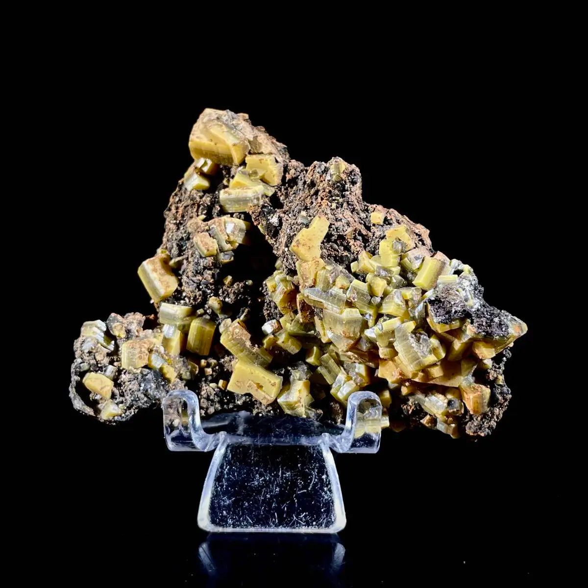atural Chlorite Quartz with Calcite  on Matrix | Green Phantom Quartz Specimen from Mexico | Rare Mineral Association | 37 g | 6.5*5.5*1.5 cm