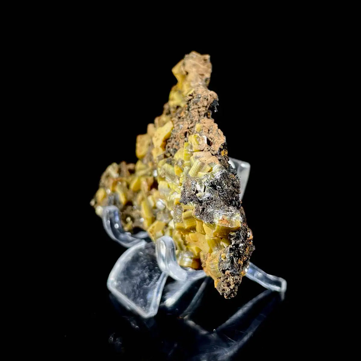 atural Chlorite Quartz with Calcite  on Matrix | Green Phantom Quartz Specimen from Mexico | Rare Mineral Association | 37 g | 6.5*5.5*1.5 cm