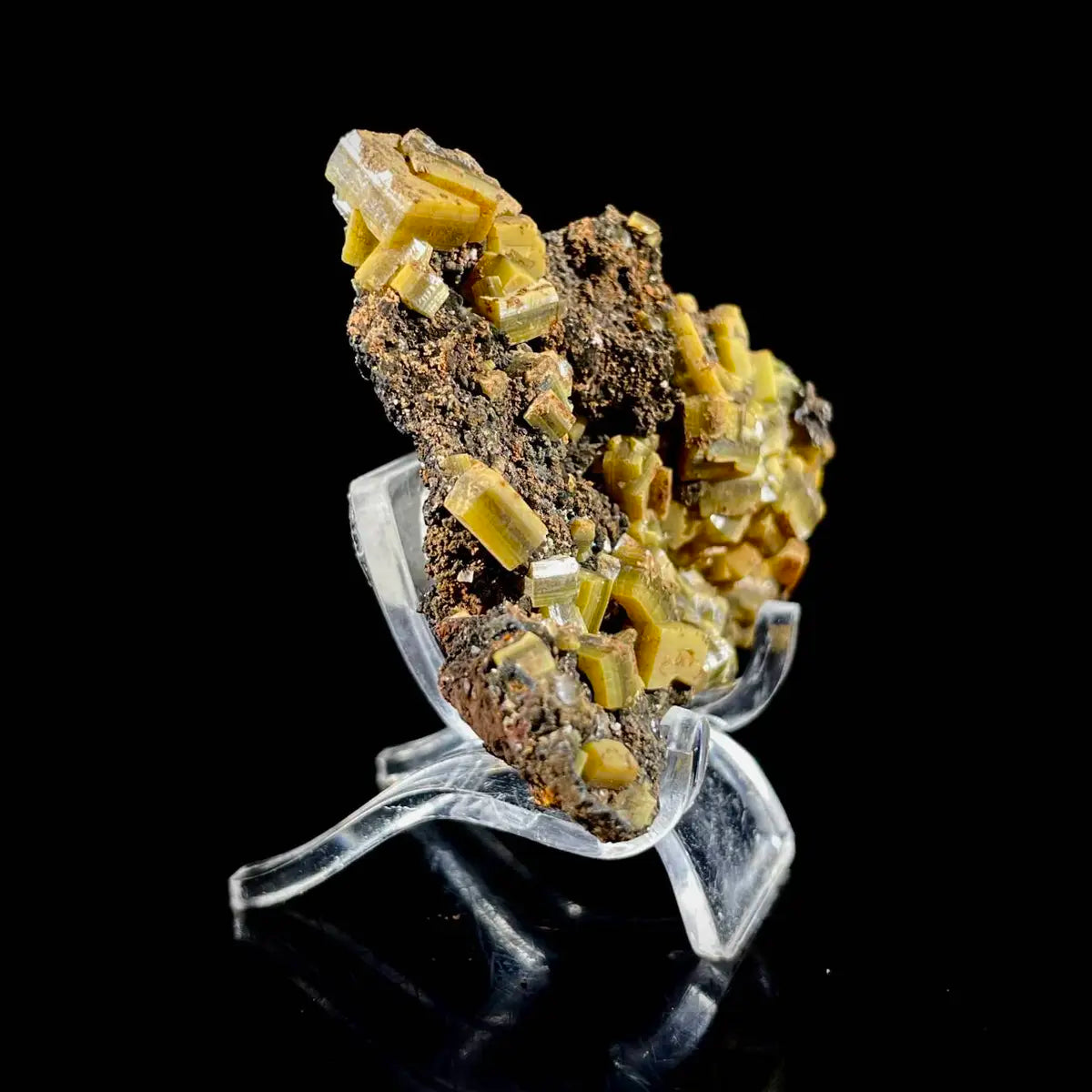 atural Chlorite Quartz with Calcite  on Matrix | Green Phantom Quartz Specimen from Mexico | Rare Mineral Association | 37 g | 6.5*5.5*1.5 cm