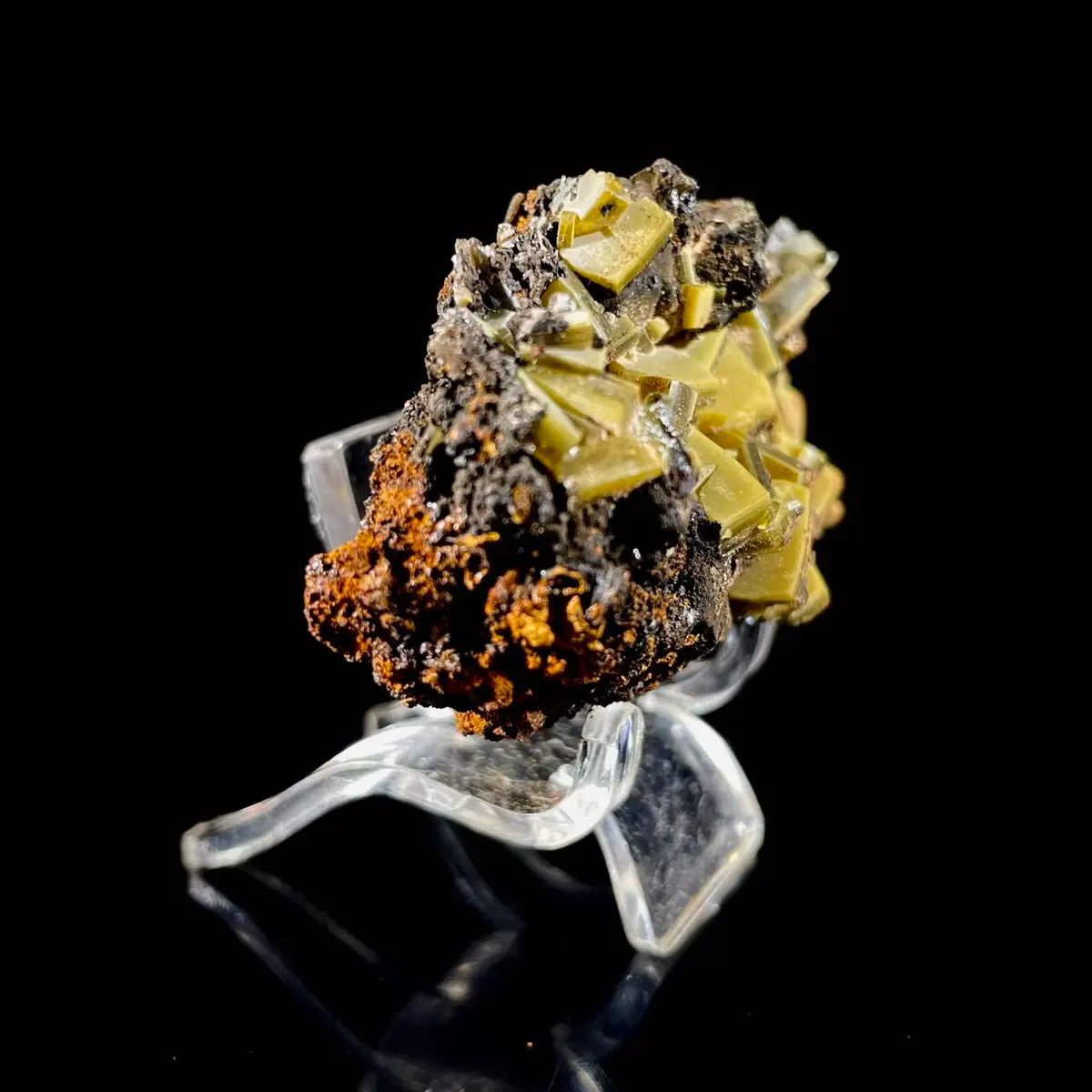 atural Chlorite Quartz with Calcite  on Matrix | Green Phantom Quartz Specimen from Mexico | Rare Mineral Association | 41 g | 6.5*4*2.5 cm