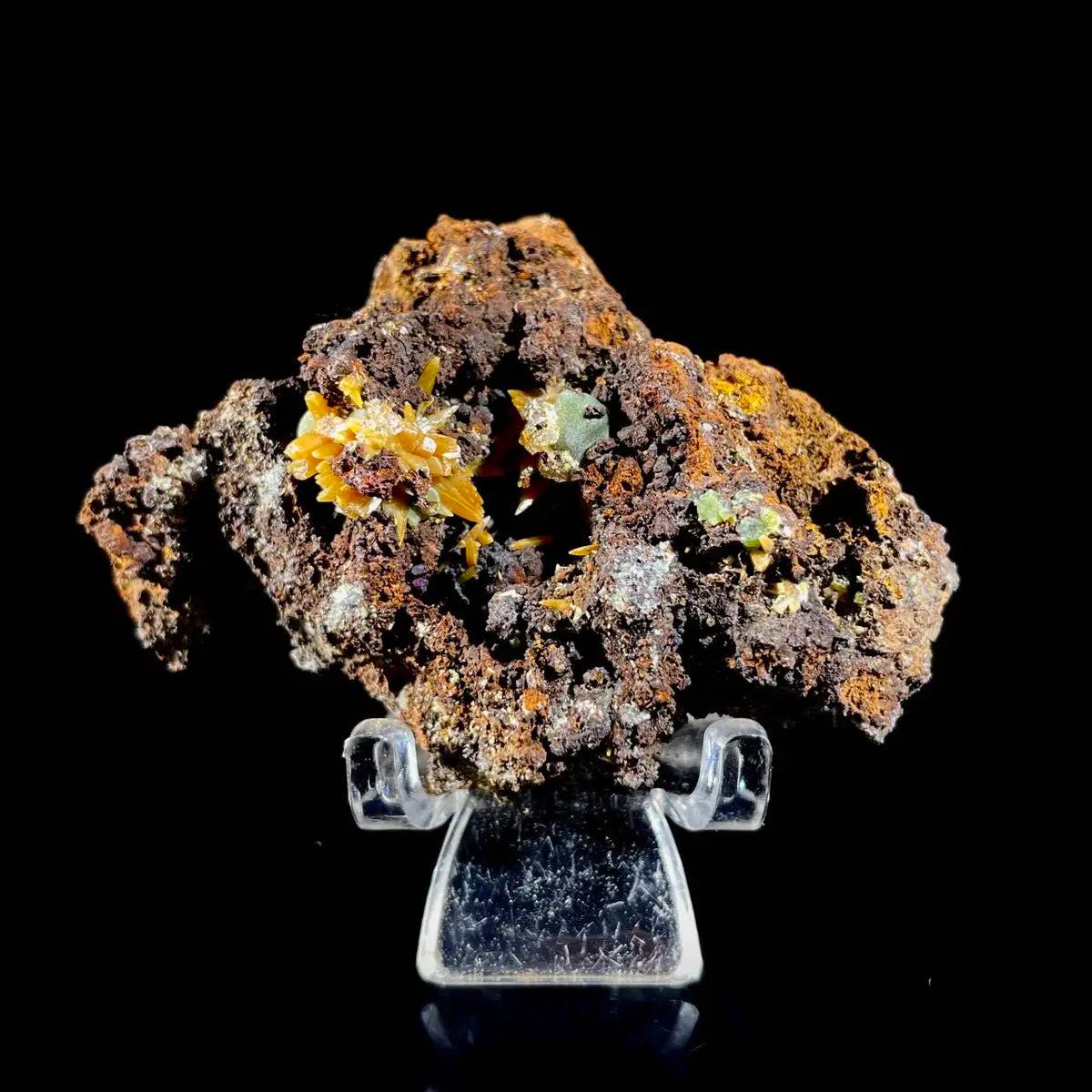 atural Chlorite Quartz with Calcite  on Matrix | Green Phantom Quartz Specimen from Mexico | Rare Mineral Association | 66 g | 7*4.5*2..5 cm