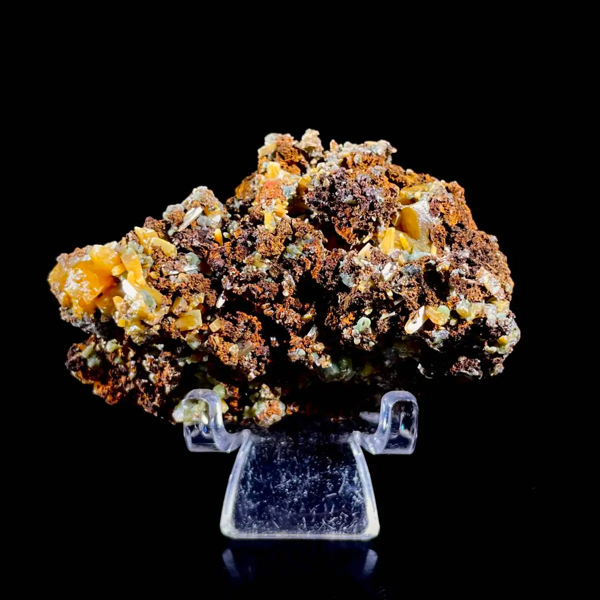 atural Chlorite Quartz with Calcite  on Matrix | Green Phantom Quartz Specimen from Mexico | Rare Mineral Association | 71 g | 6*3.5*3 cm