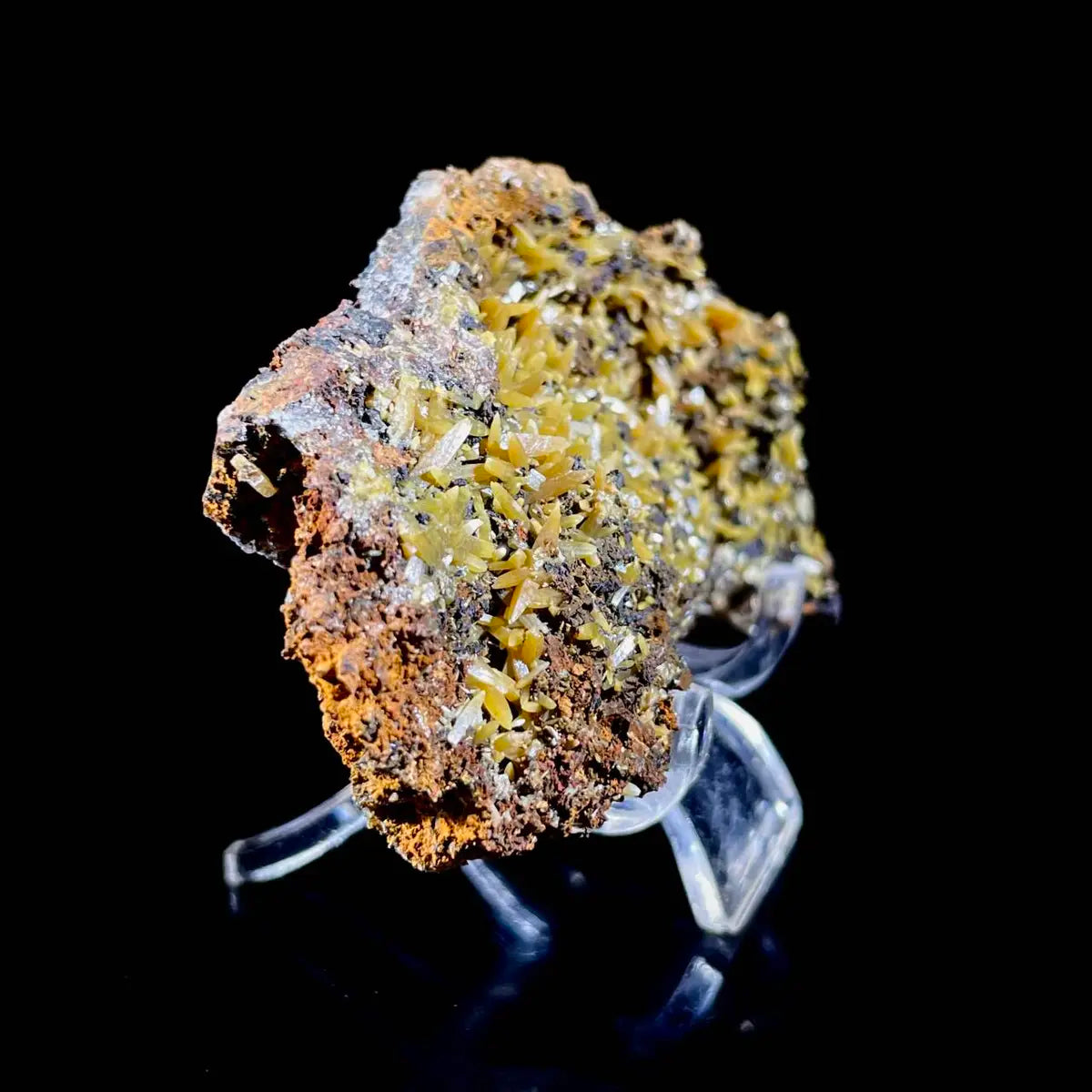 atural Chlorite Quartz with Calcite  on Matrix | Green Phantom Quartz Specimen from Mexico | Rare Mineral Association | 52 g | 7*4*2 cm