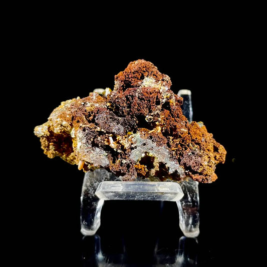 B33-atural Chlorite Quartz with Calcite  on Matrix | Green Phantom Quartz Specimen from Mexico | Rare Mineral Association | 30 g | 5*3*2 cm