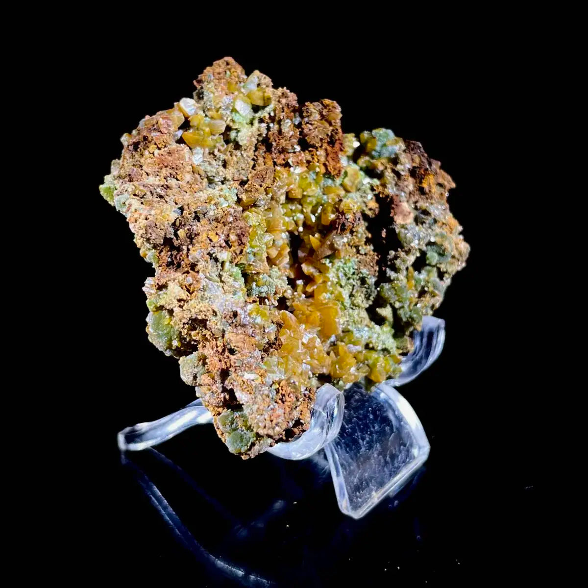 atural Chlorite Quartz with Calcite  on Matrix | Green Phantom Quartz Specimen from Mexico | Rare Mineral Association | 69 g | 5.5*5*2 cm