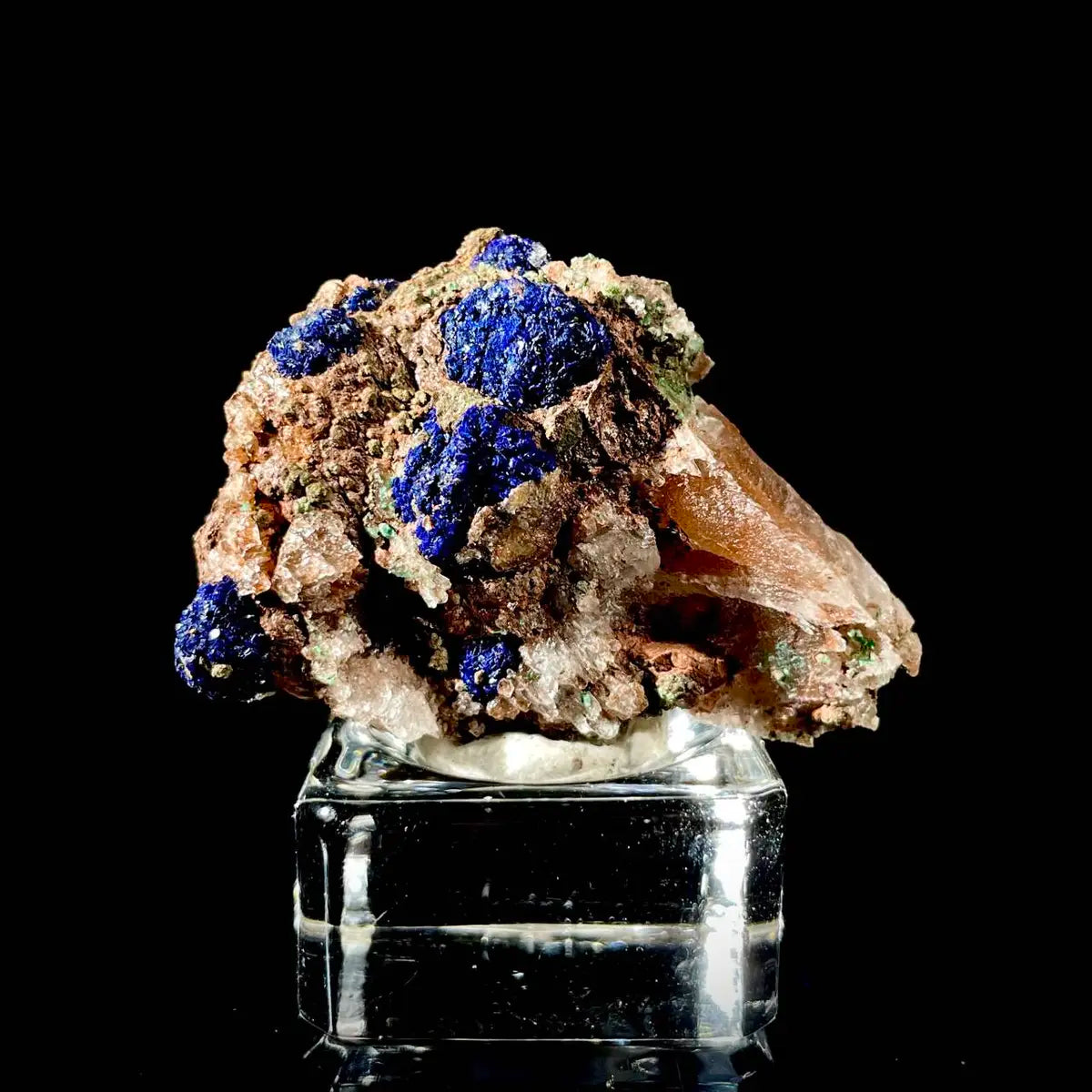 Anhui Azurite with Malachite Crystals on Matrix | Natural Copper Mineral Specimen | Rare Association Piece | 27 g | 5*3.5*1.5 cm