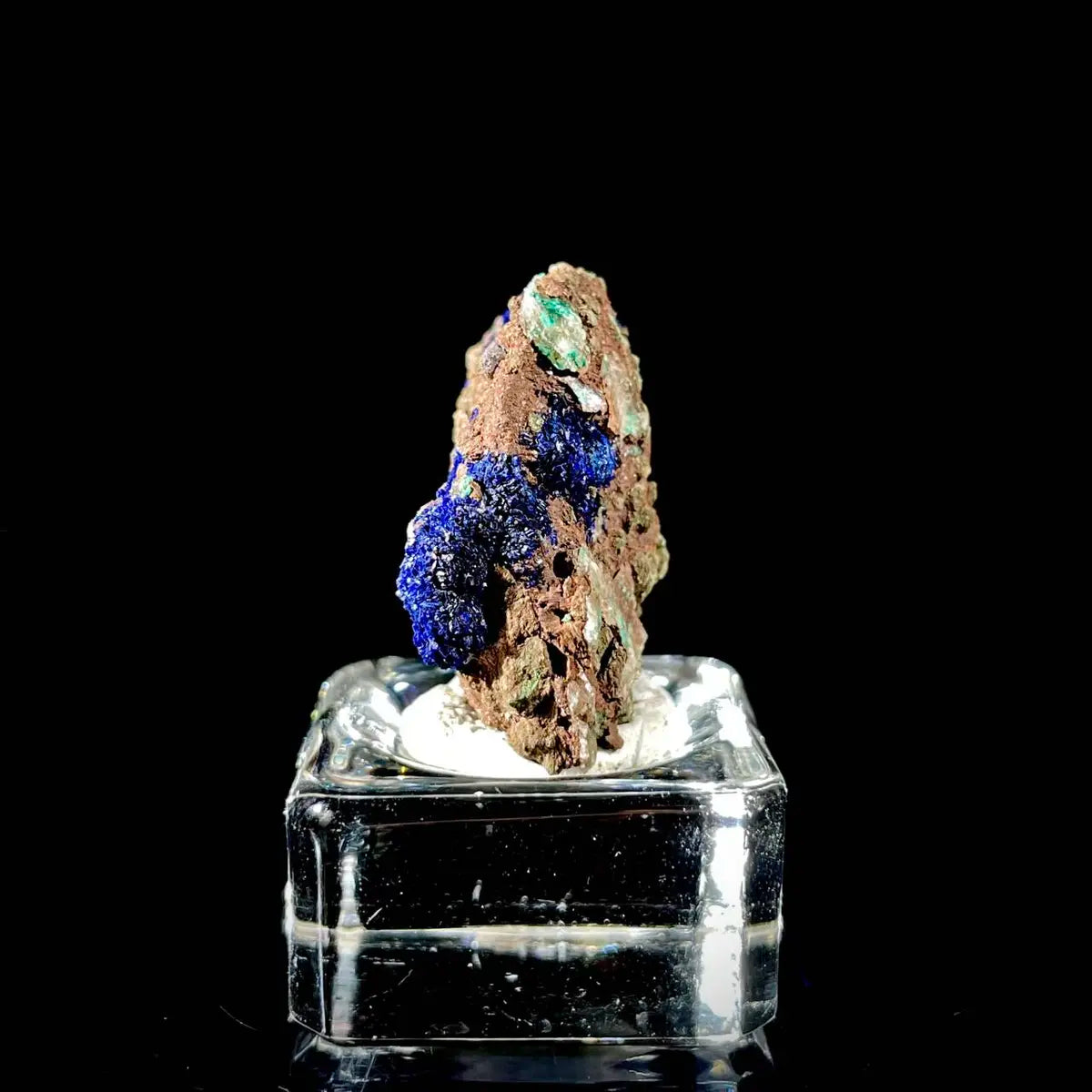 Anhui Azurite with Malachite Crystals on Matrix | Natural Copper Mineral Specimen | Rare Association Piece | 15 g | 3.5*3*1.5 cm