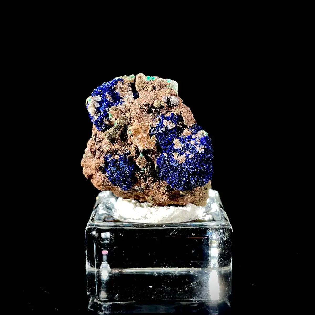 Anhui Azurite with Malachite Crystals on Matrix | Natural Copper Mineral Specimen | Rare Association Piece | 15 g | 3.5*3*1.5 cm