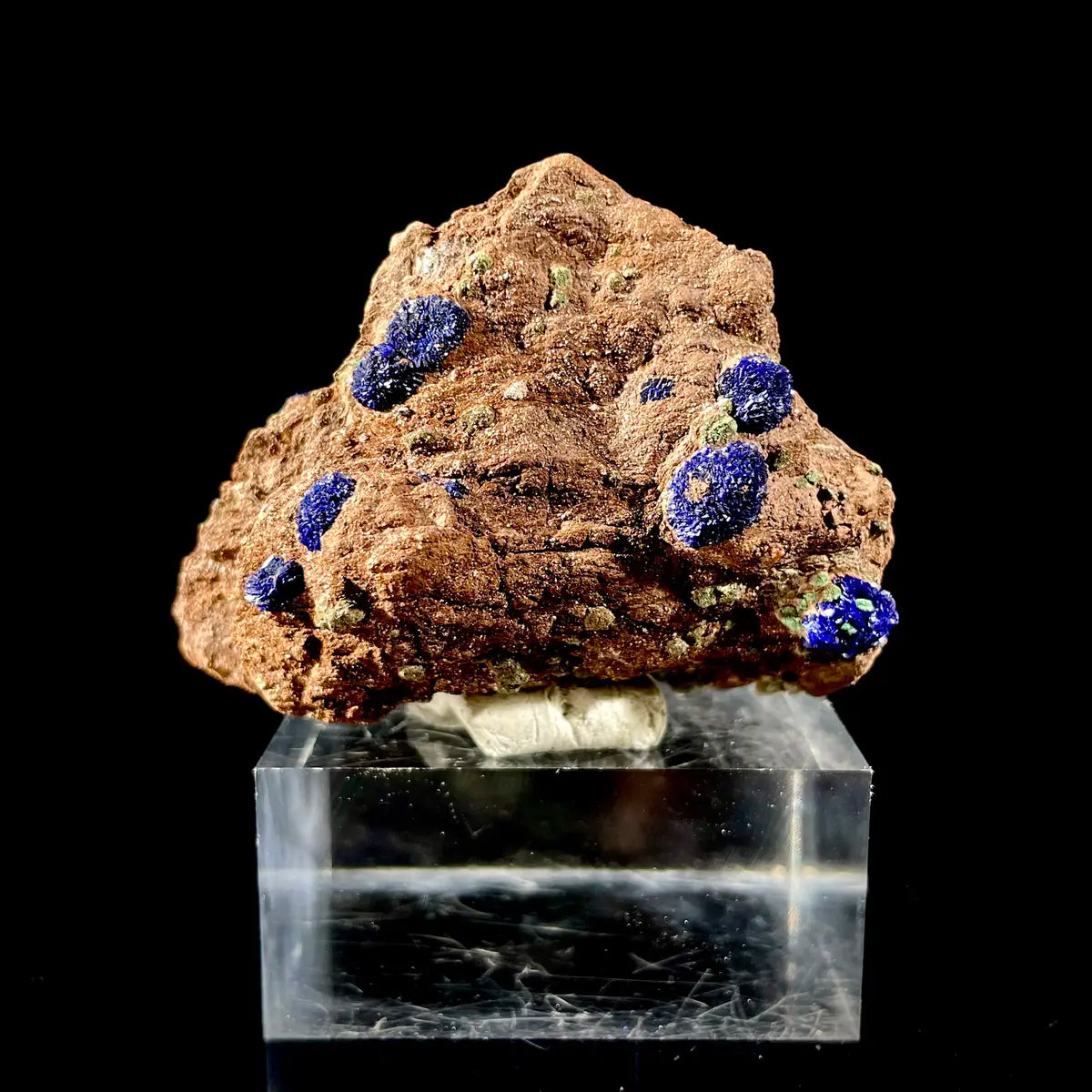 Anhui Azurite with Malachite Crystals on Matrix | Natural Copper Mineral Specimen | Rare Association Piece | 63 g | 6*5*2.5 cm