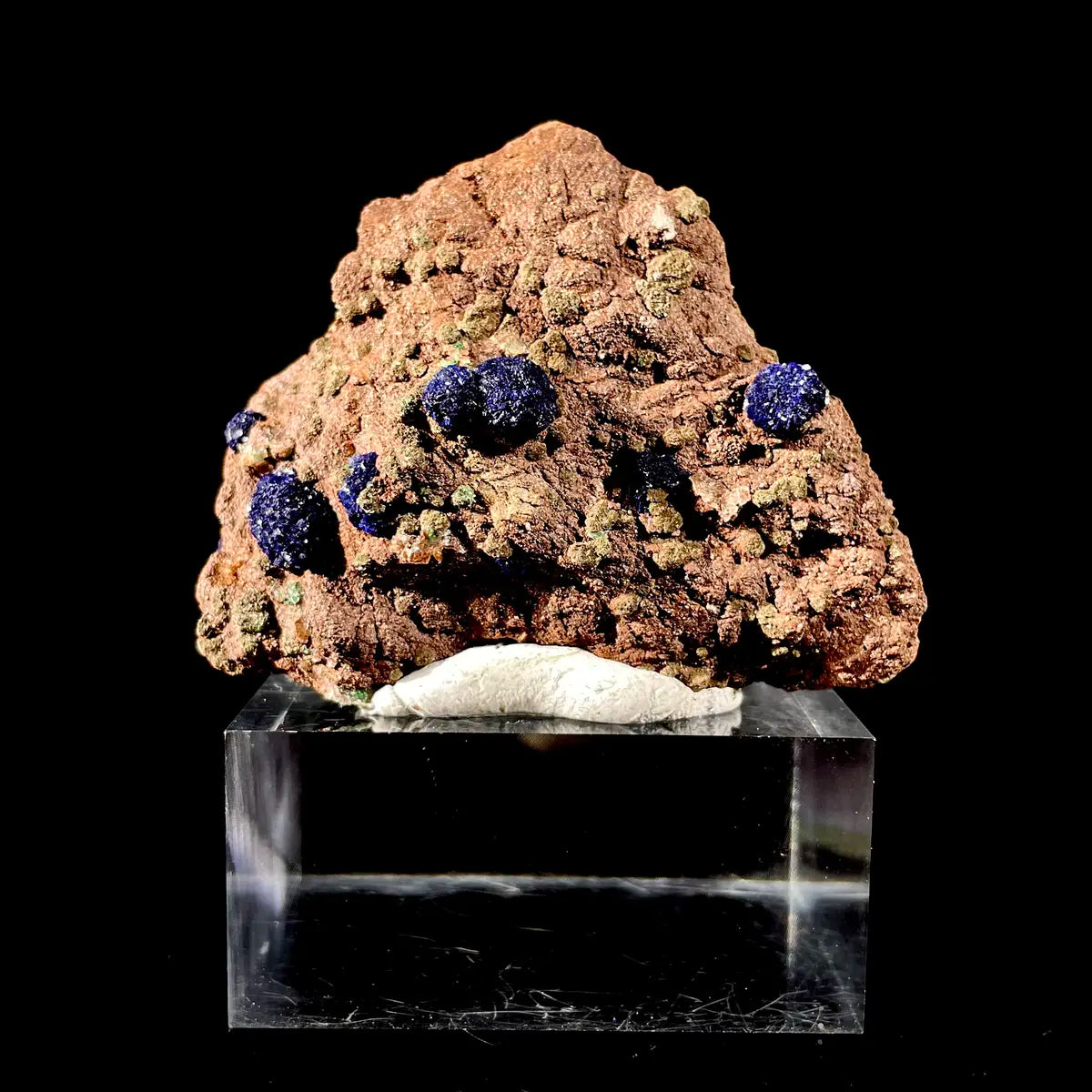 Anhui Azurite with Malachite Crystals on Matrix | Natural Copper Mineral Specimen | Rare Association Piece | 63 g | 6*5*2.5 cm