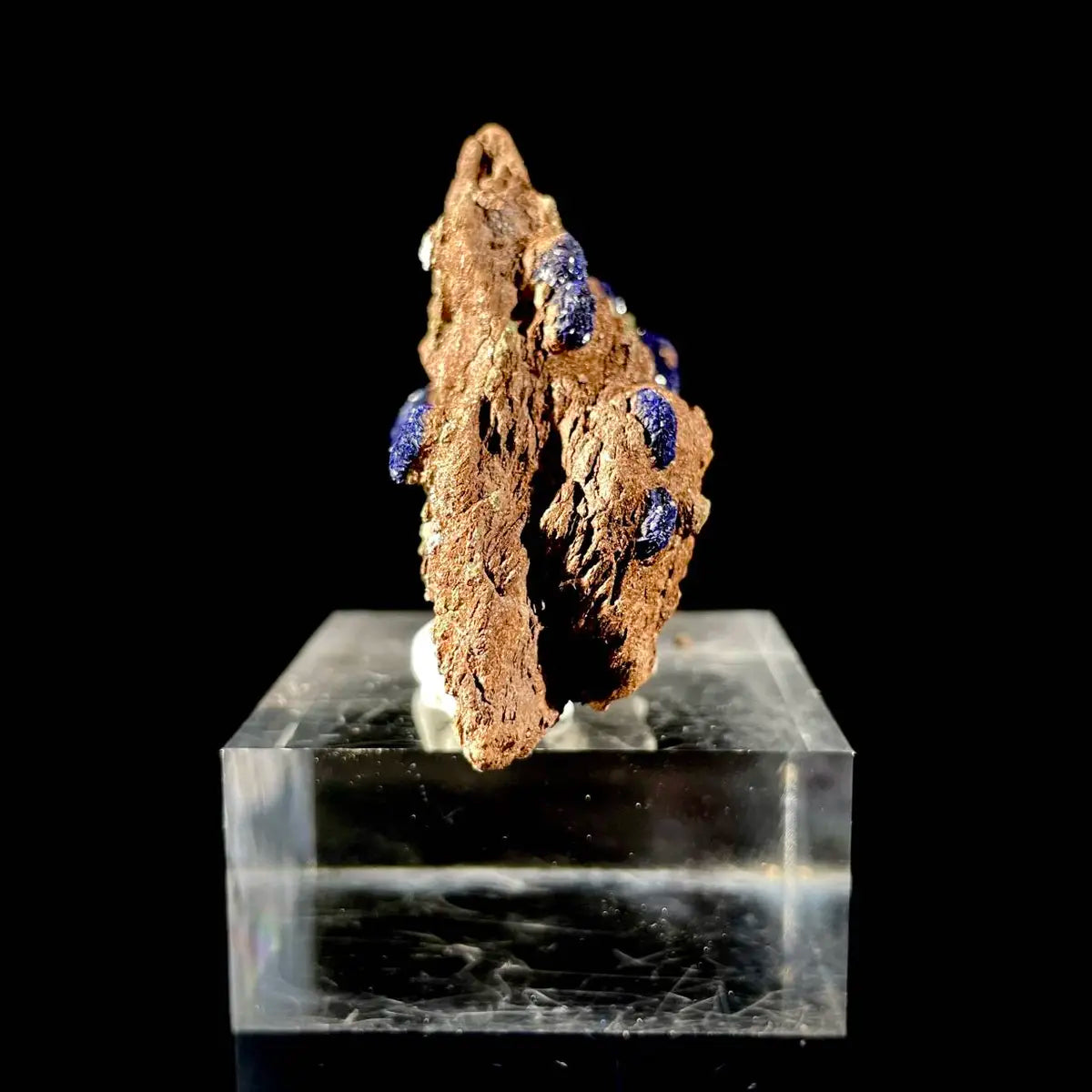 Anhui Azurite with Malachite Crystals on Matrix | Natural Copper Mineral Specimen | Rare Association Piece | 63 g | 6*5*2.5 cm