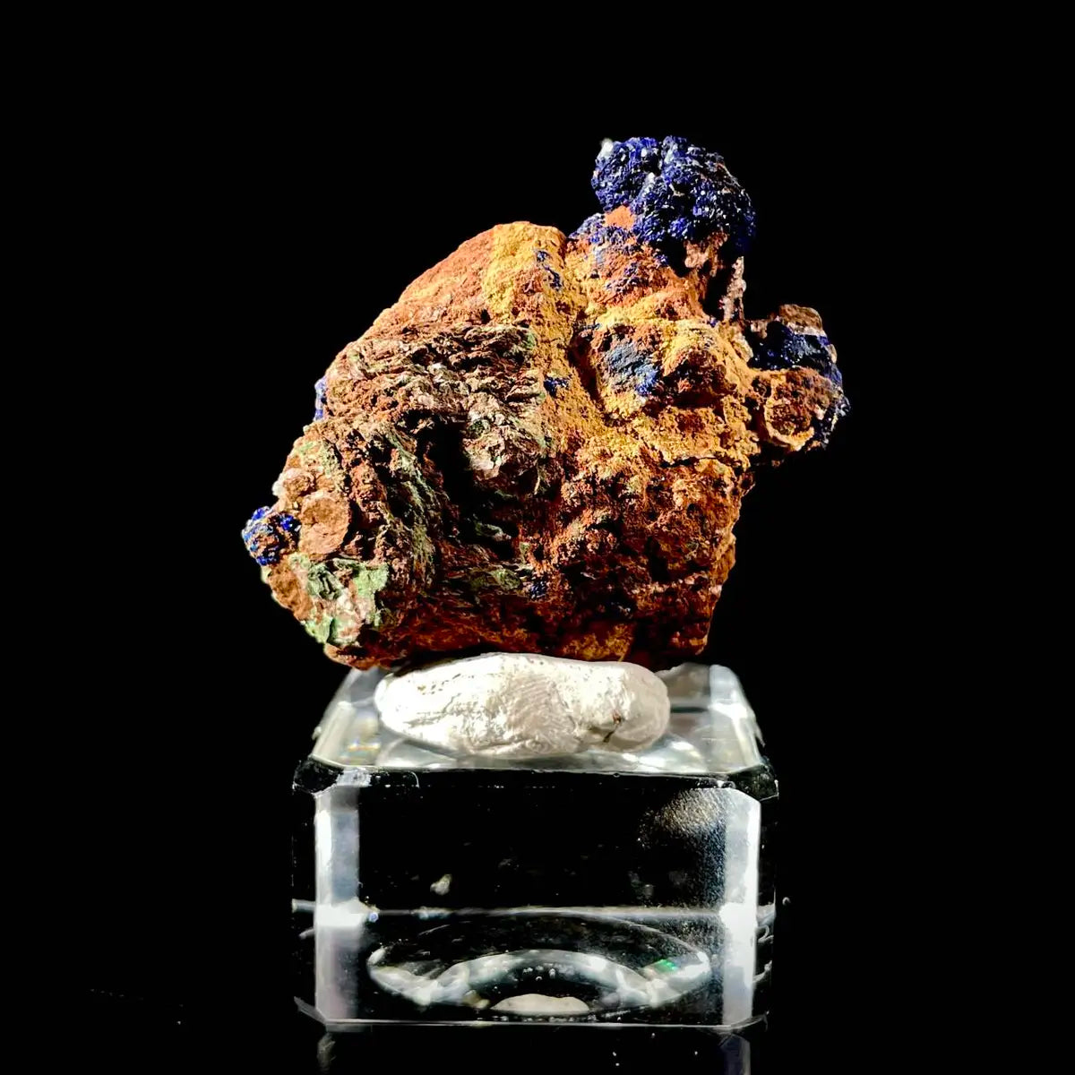 Anhui Azurite with Malachite Crystals on Matrix | Natural Copper Mineral Specimen | Rare Association Piece | 32 g | 5*4*2 cm