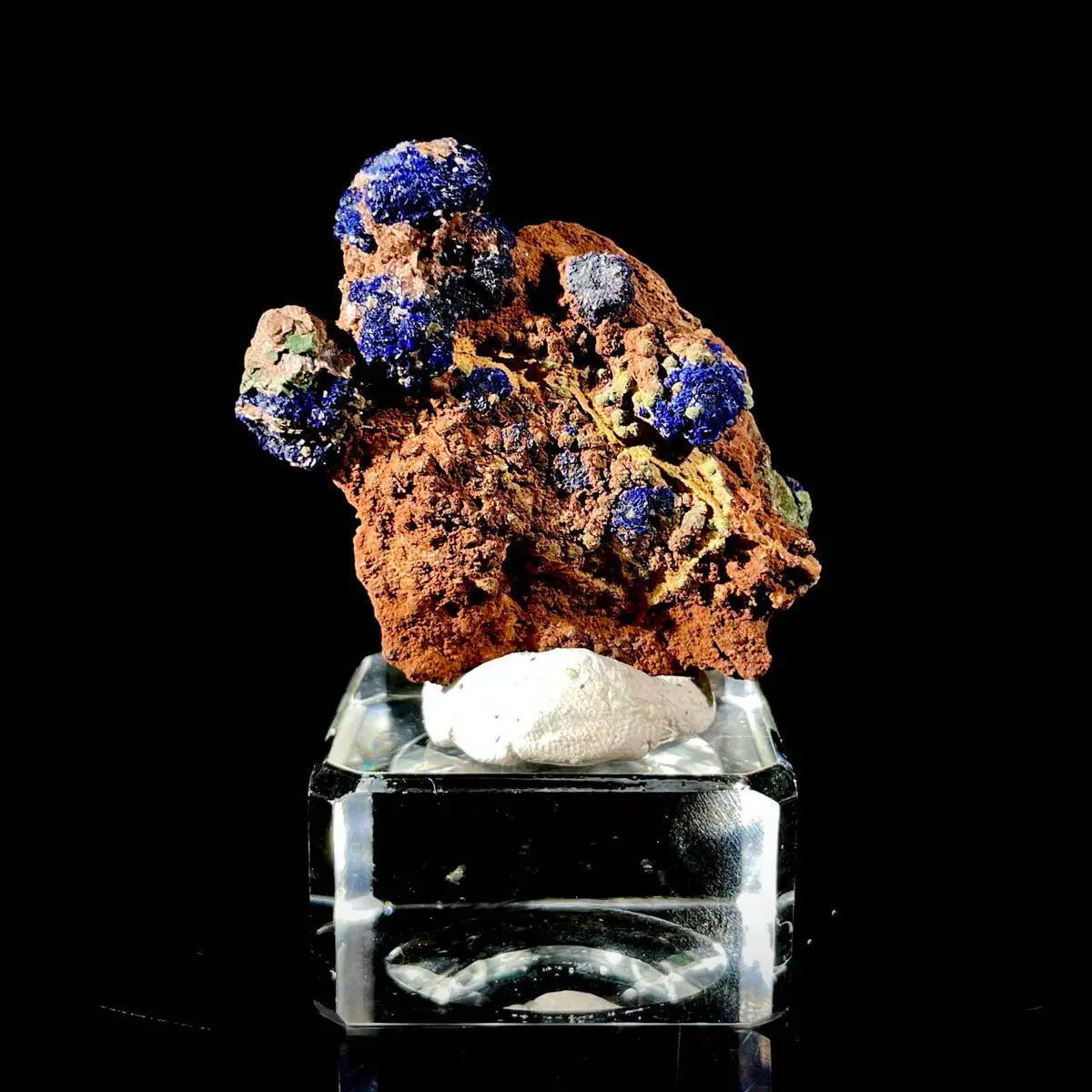 Anhui Azurite with Malachite Crystals on Matrix | Natural Copper Mineral Specimen | Rare Association Piece | 32 g | 5*4*2 cm