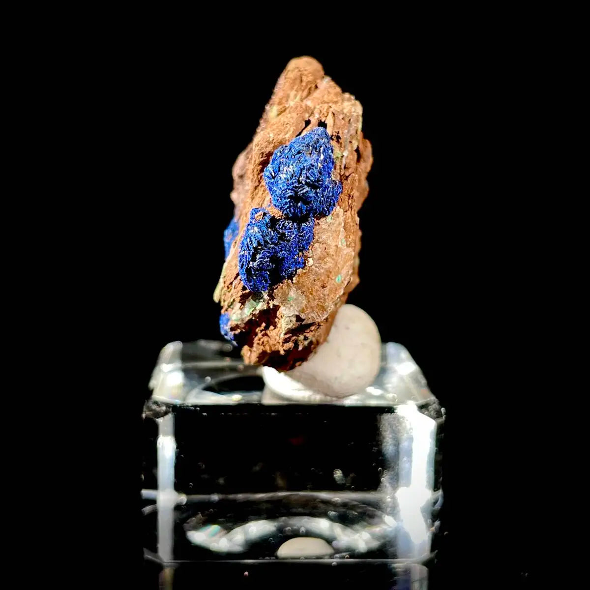Anhui Azurite with Malachite Crystals on Matrix | Natural Copper Mineral Specimen | Rare Association Piece | 34 g | 6*4*1.5 cm