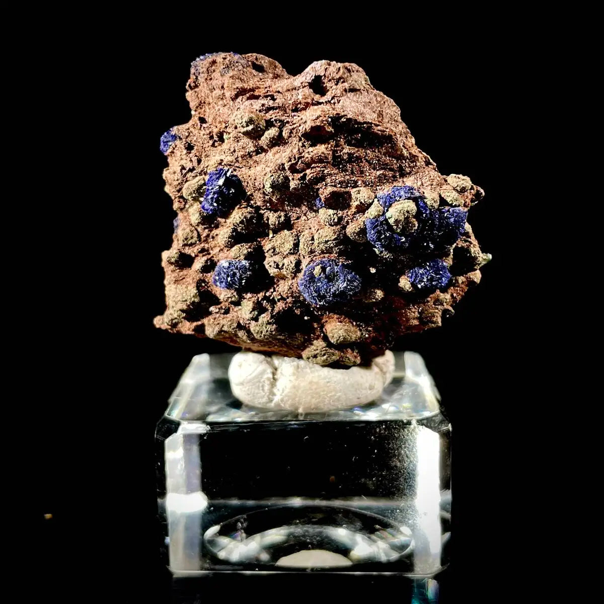Anhui Azurite with Malachite Crystals on Matrix | Natural Copper Mineral Specimen | Rare Association Piece | 38 g | 4.5*4*2 cm