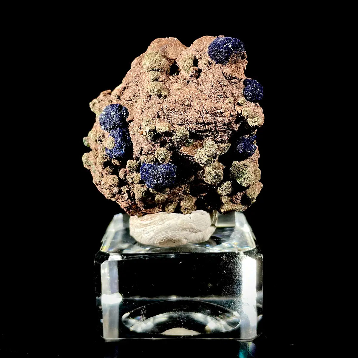 Anhui Azurite with Malachite Crystals on Matrix | Natural Copper Mineral Specimen | Rare Association Piece | 38 g | 4.5*4*2 cm