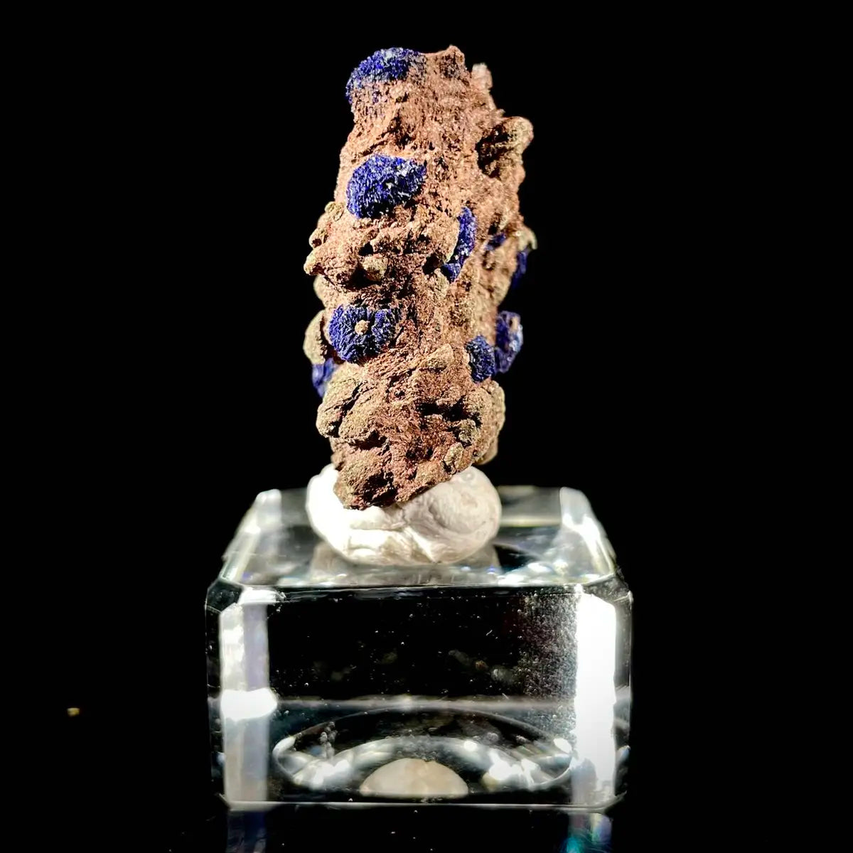 Anhui Azurite with Malachite Crystals on Matrix | Natural Copper Mineral Specimen | Rare Association Piece | 38 g | 4.5*4*2 cm