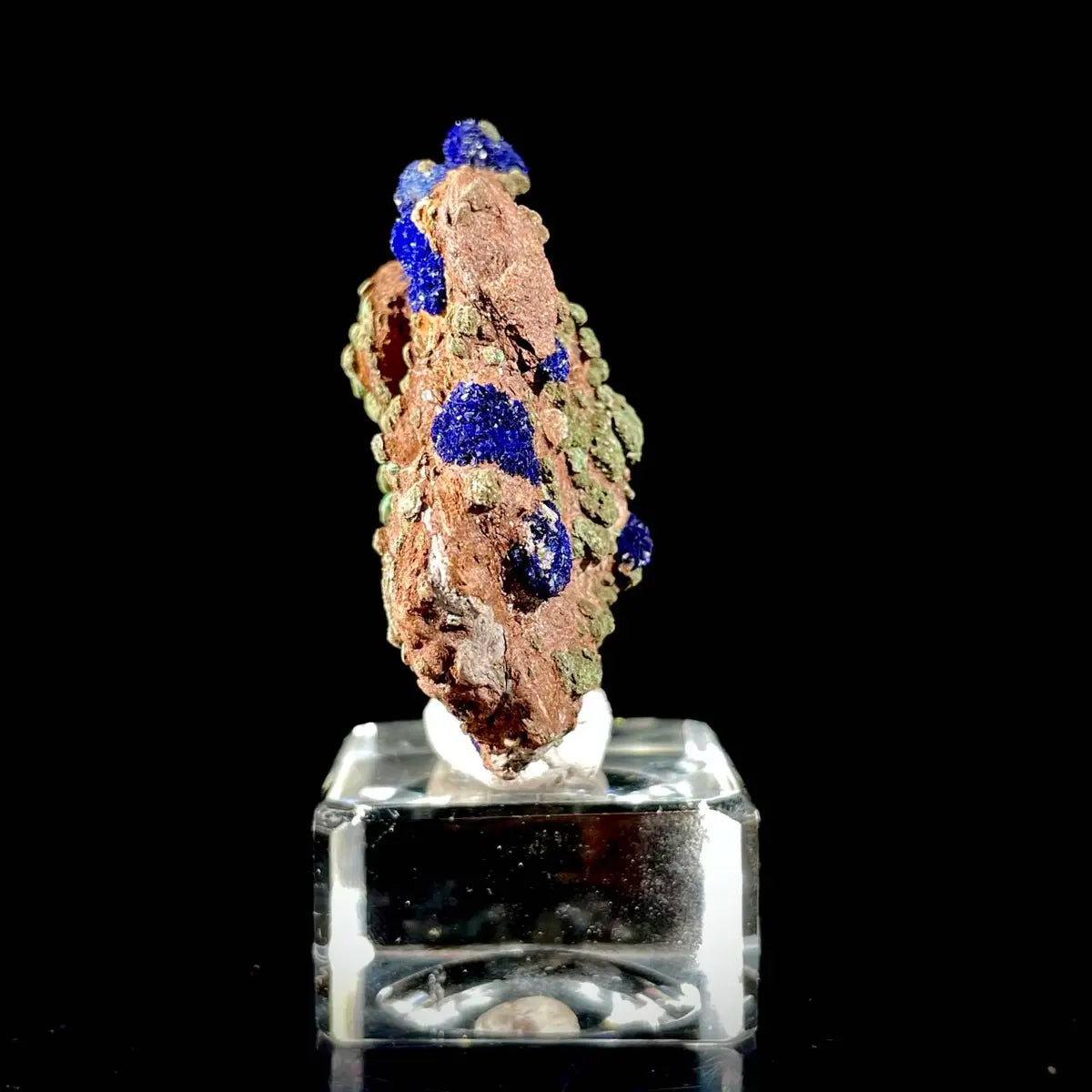 Anhui Azurite with Malachite Crystals on Matrix | Natural Copper Mineral Specimen | Rare Association Piece | 64 g | 6.5*6*2 cm
