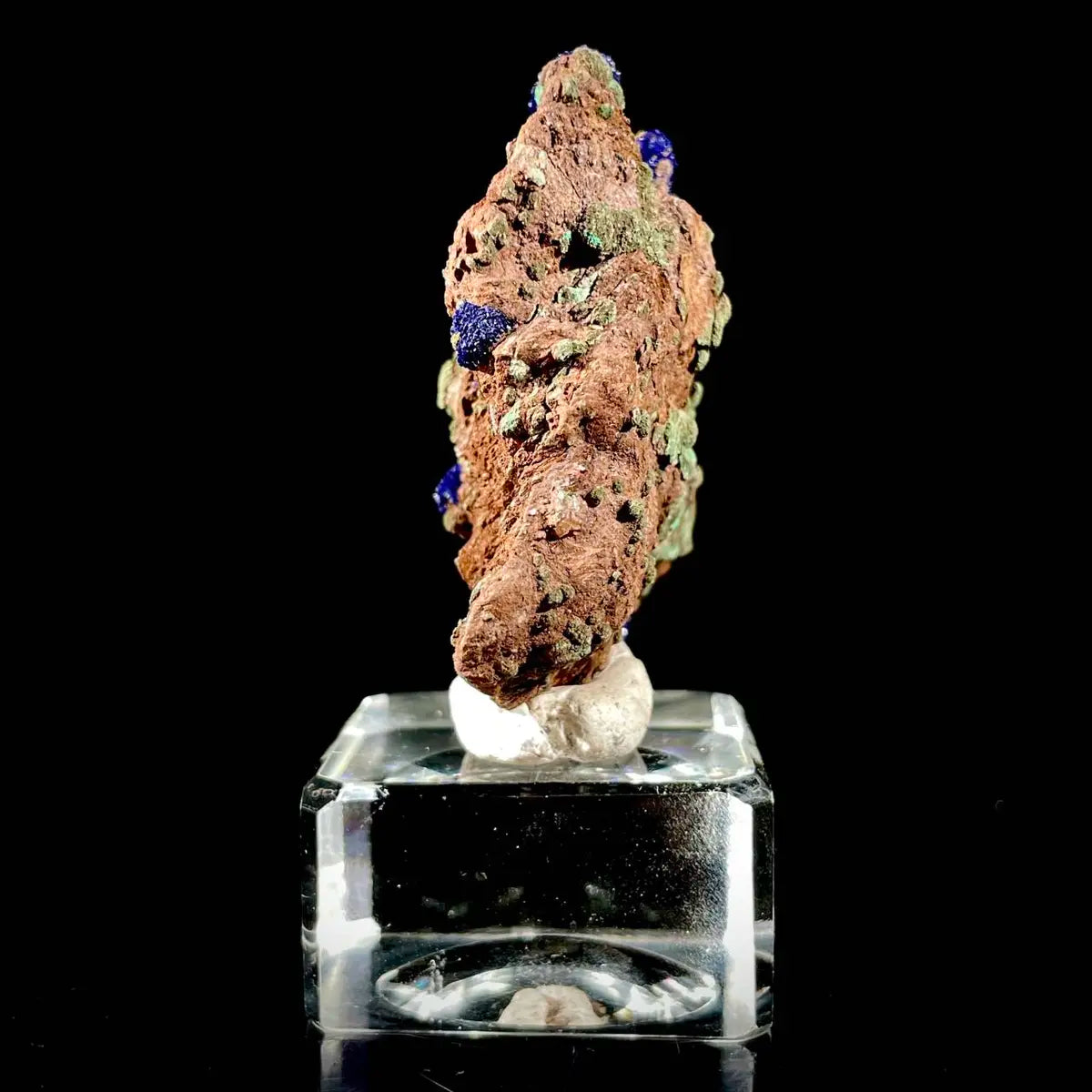 Anhui Azurite with Malachite Crystals on Matrix | Natural Copper Mineral Specimen | Rare Association Piece | 64 g | 6.5*6*2 cm